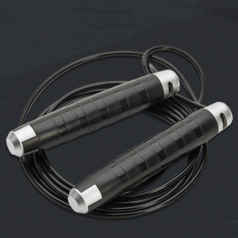 Jump Rope Speed Bearing - Cuerda de Saltar de Acero Negra