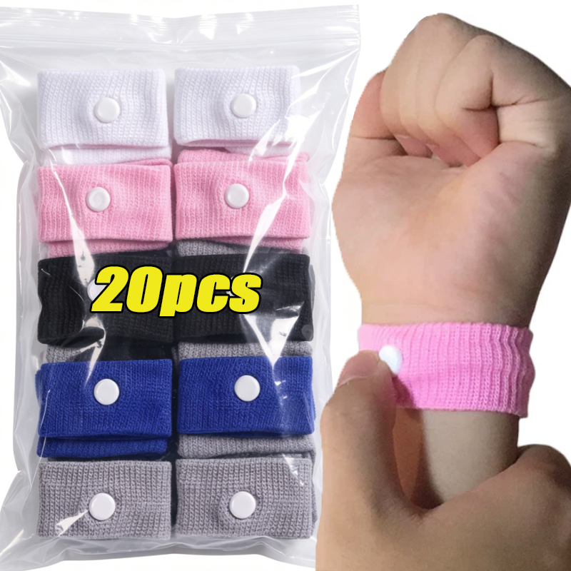 Wrist Wrap Support - 20 Pulseras Antimareo para Viajes, Pulseras