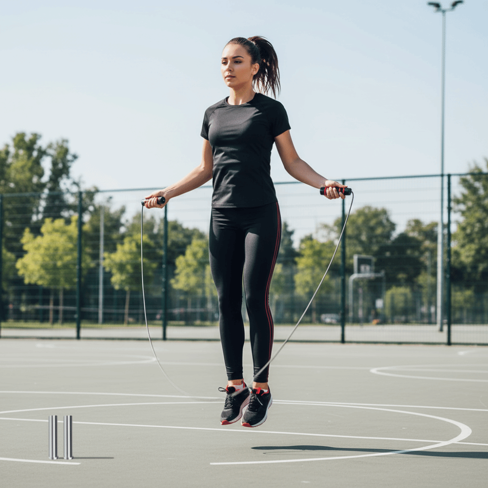 Jump Rope Speed Bearing - Cuerda de Saltar Ajustable con Mango