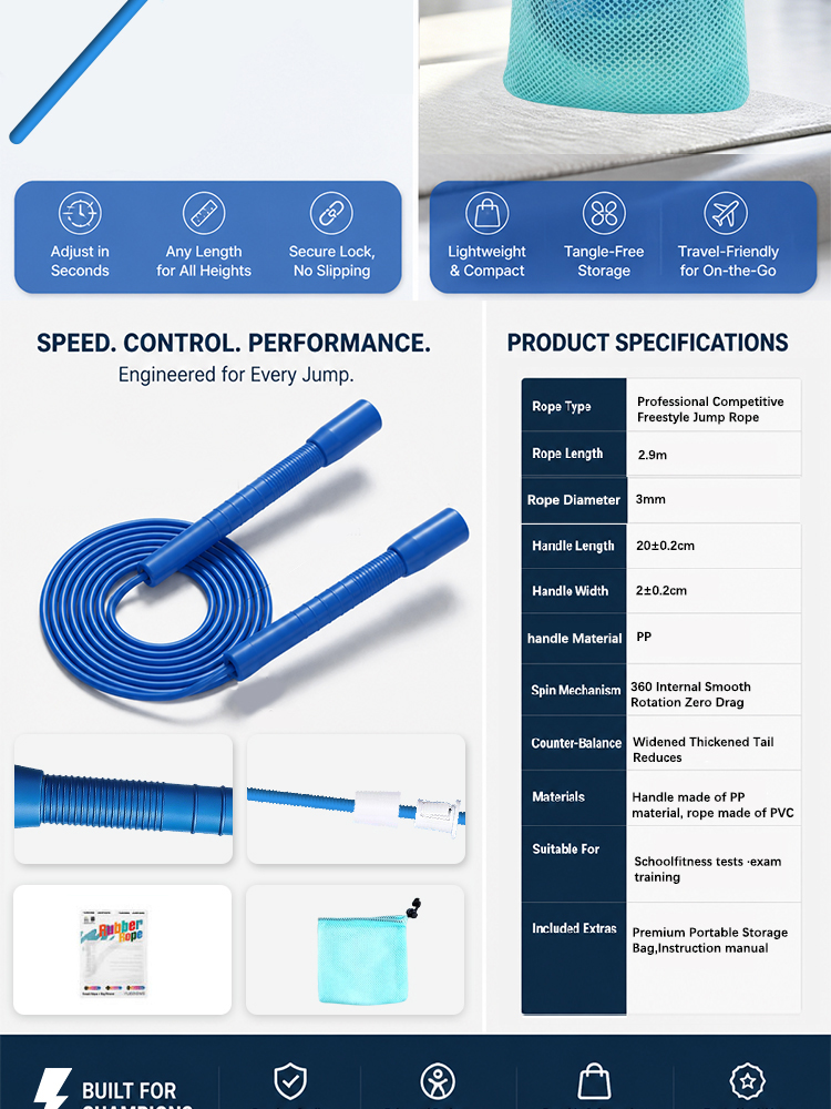 Cuerda de Saltar Rápida YUEDON - Skipping Rope Pvc reseña y precio