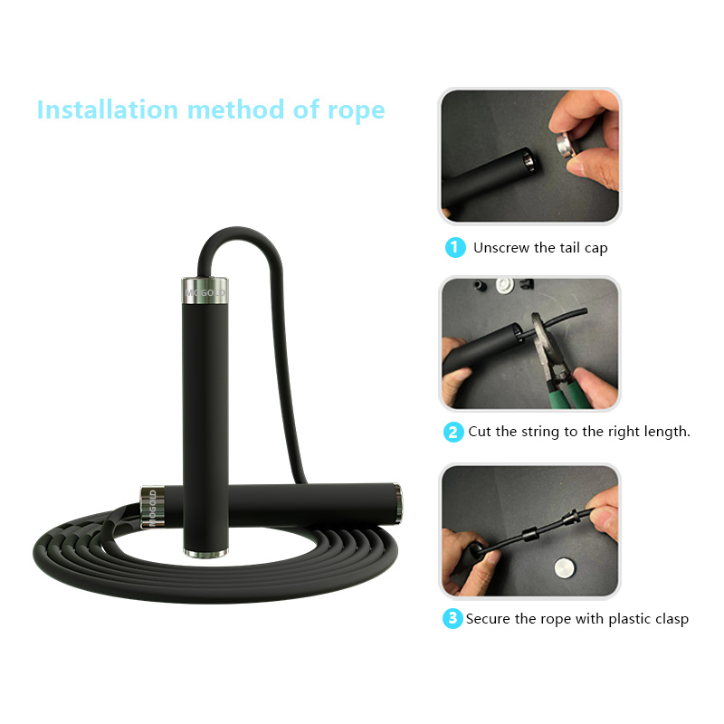 Cuerda para saltar de boxeo, e - Skipping Rope Pvc reseña y precio