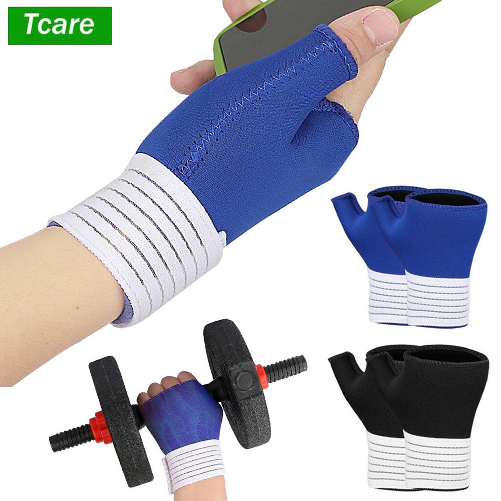 1 par de soportes elásticos pa - Wrist Wrap Support reseña y precio