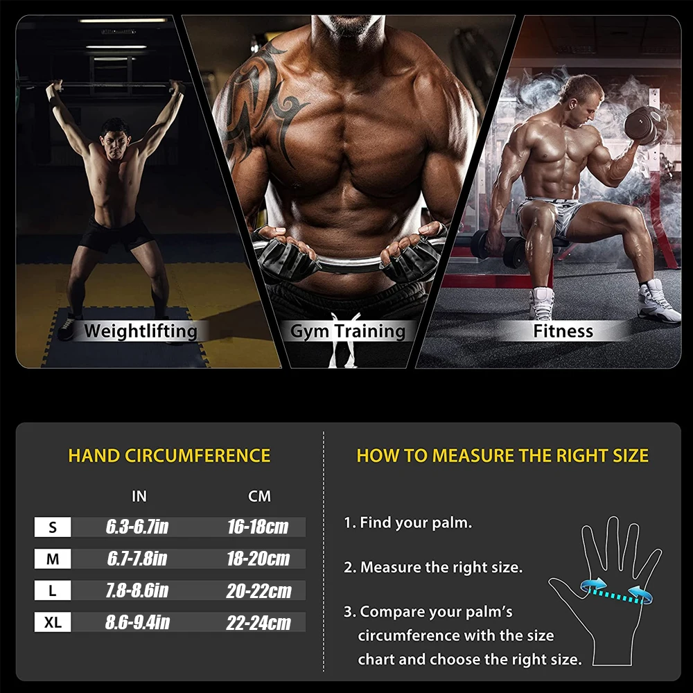 1 par de guantes de gimnasio d - Wrist Wrap Support reseña y precio